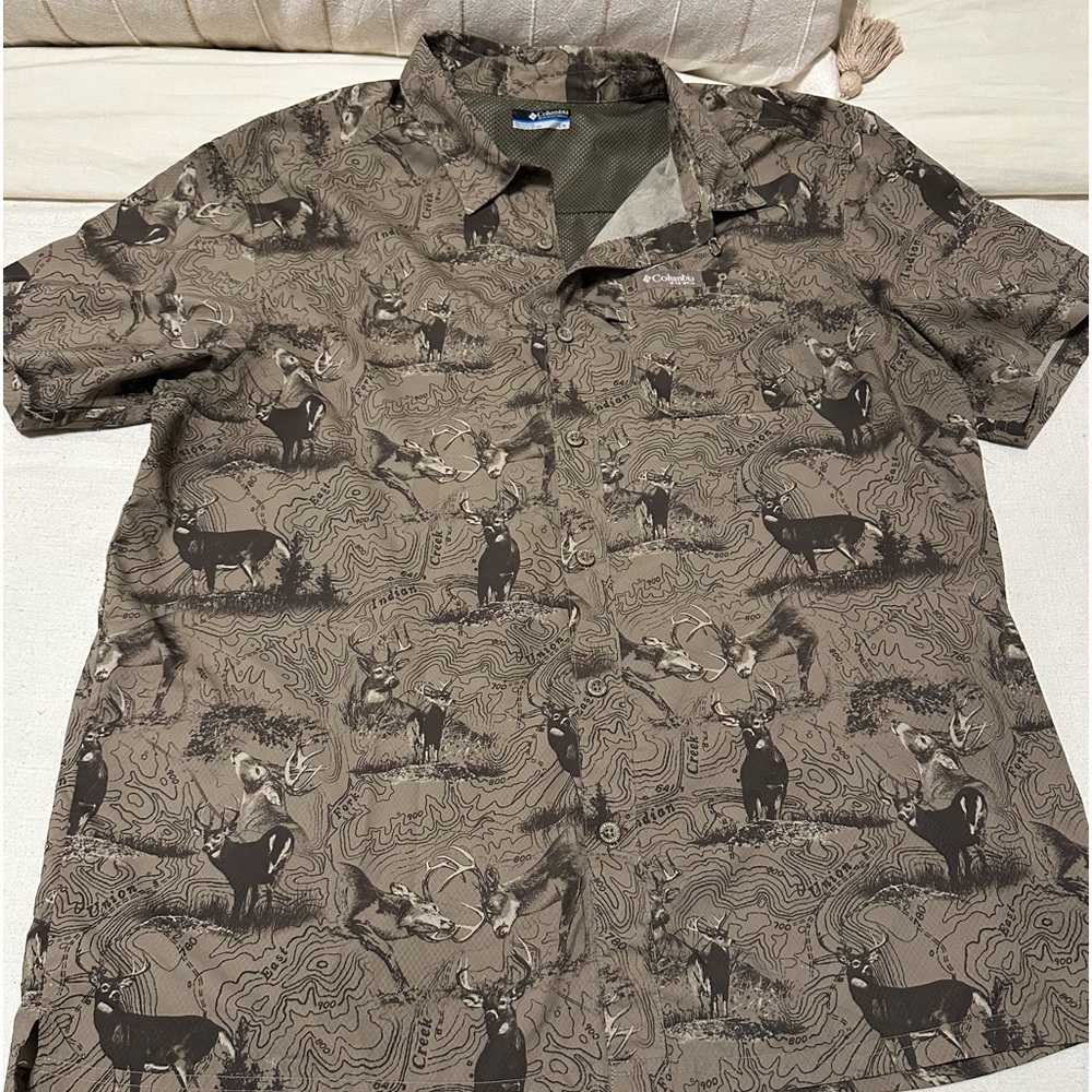 Men’s (L) Columbia Fishing Shirt | Tamiami Short Sleeve